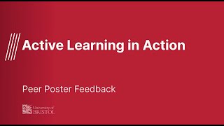 Active Learning in Action - Peer Poster Feedback Net Worth