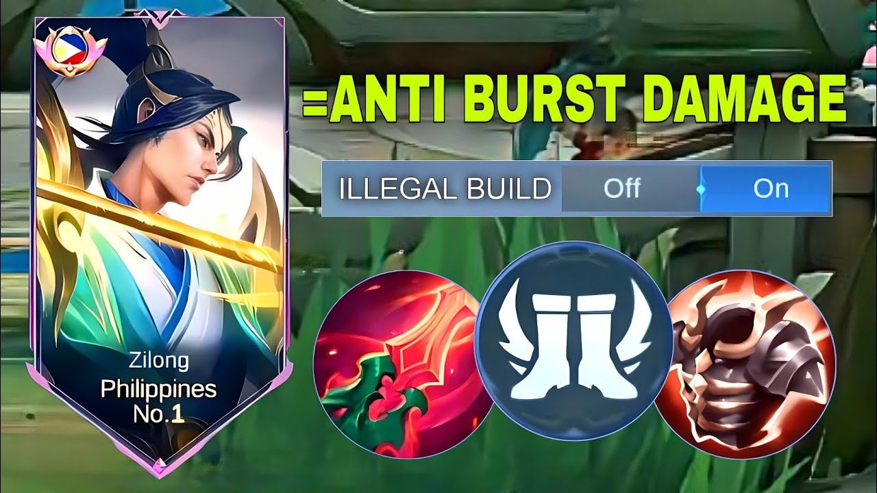 ZILONG NEW META CHEAT BUILD AFTER UPDATE! (illegal items) ZILONG BEST BUILD 2023 | MOBILE LEGENDS