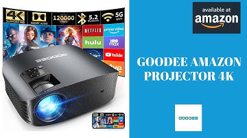 GooDee Projector 4K. FHD 1080P Mini Projector For Outdoor Movies, Wifi & Bluetooth supported