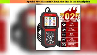 OBD2 Scanner Professional Battery voltage detection Diagnostic Oxygen Sensor Test DTC Lookup F