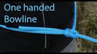 One handed Bowline knot- survival knot