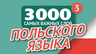 🎧 ПОЛЬСКИЕ СЛОВА - ЧАСТЬ #3 - 3000 самых важных слов 🔔