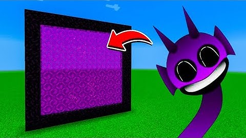 How to Make A Portal To The Durple Sprunki Phase 3 Dimension in Minecraft!