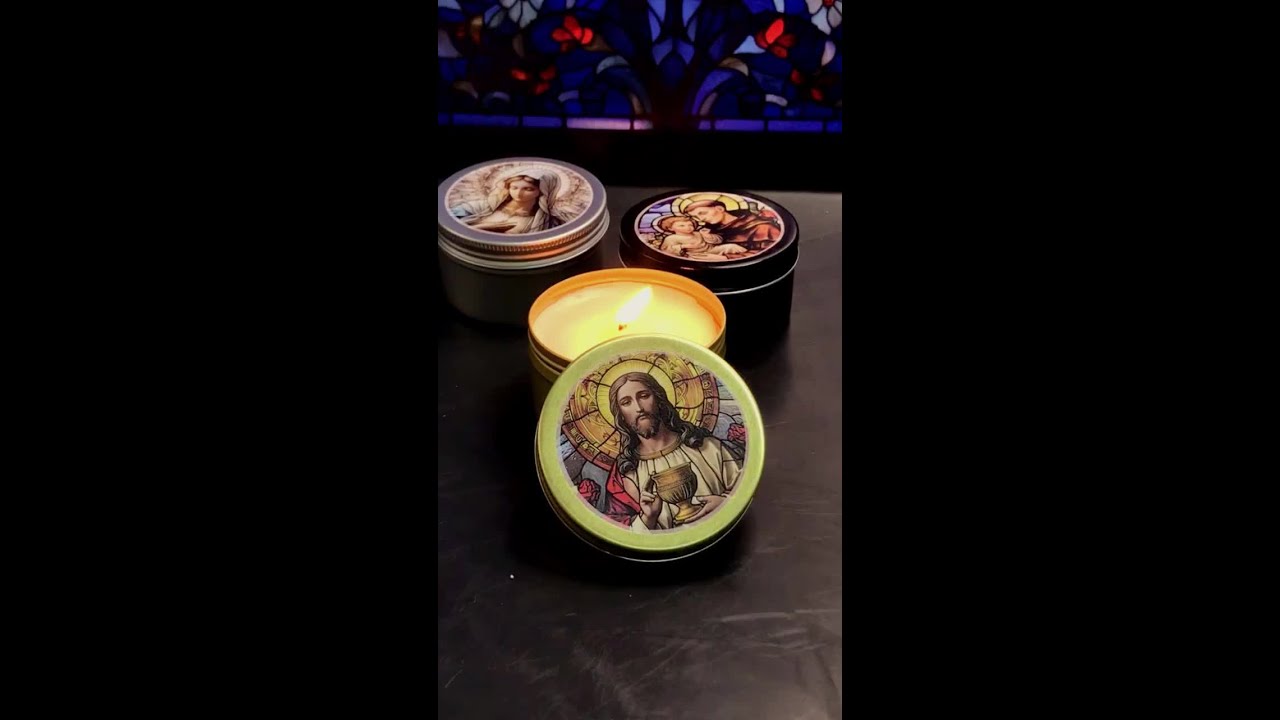 Kit Religioso - Potes de Aluminio com Tampa e Etiqueta - Império do Banho