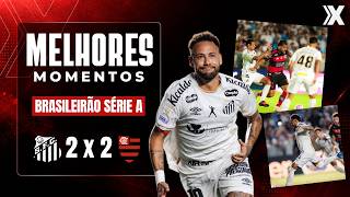 SANTOS 2 X 2 FLAMENGO | MELHORES MOMENTOS | SÉRIE A | RODADA 29
