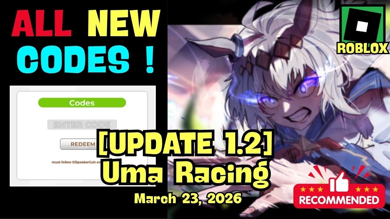 ALL *CODES* for Uma Racing Roblox, March 23, 2026 - YouTube
