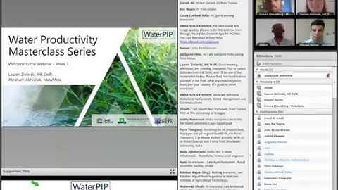 IHE Delft 💧 Introduction to Monitoring Water Productivity - with chat