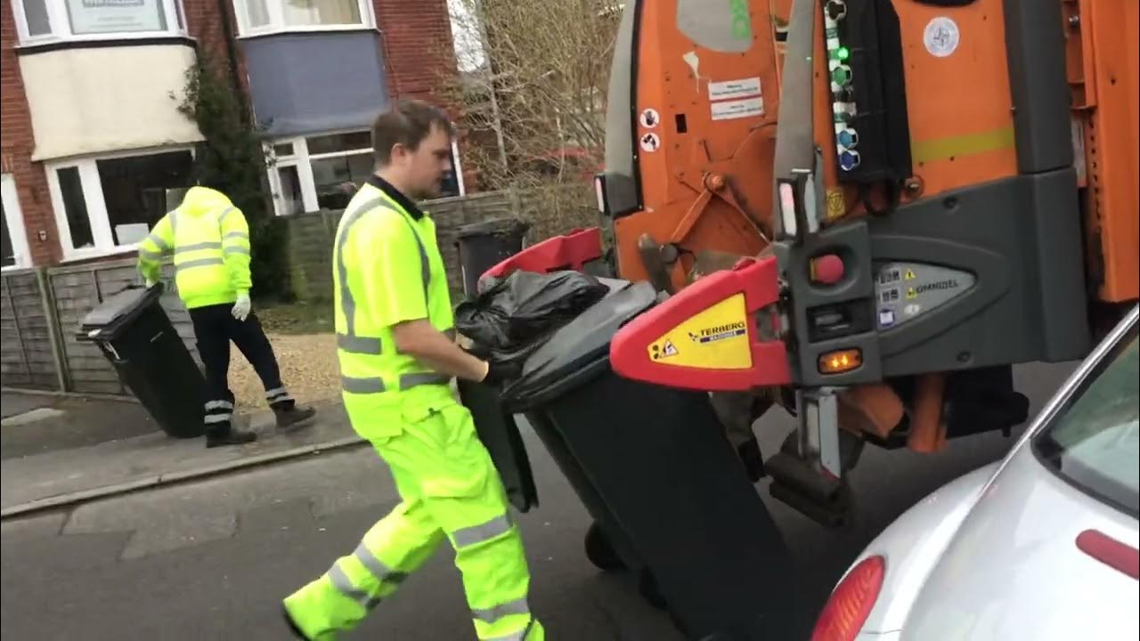 General Waste bin men emptying bins in Bournemouth part 4 YouTube