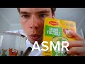 ASMR Having Soup And Tapping Sounds No Talking (ASMR)