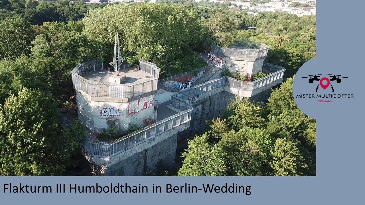 Drohne Berlin Flakturm III im HumboldthainBerlin YouTube