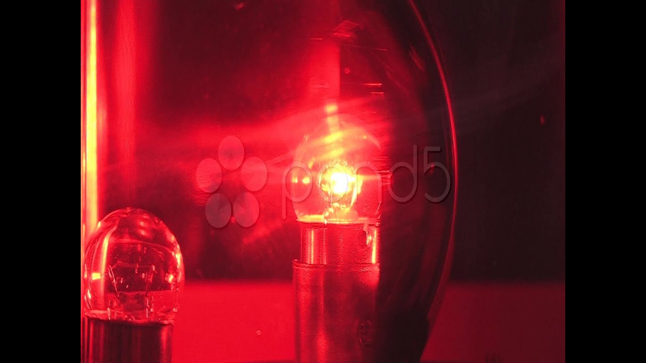 Police Red Emergency Light Spinning Fire Red Emergency Flashing Light Siren Loop stock footag