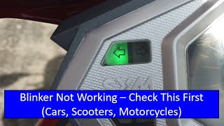 Blinker Not Working - Check This On Most Vehicles (Cars, Scooters, Motorcycles) by The After Work Garage 13,091 views 3 years ago 2 minutes, 4 seconds