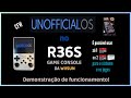 O cfw UnofficialOS no portátil RG36S! Game Console da Wiisun e da Data Frog!