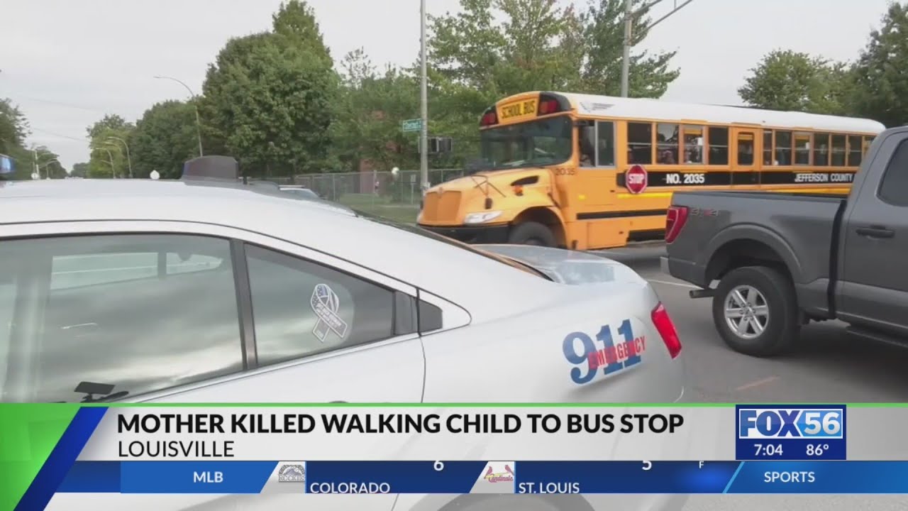 Woman killed, child safe after Louisville bus stop shooting - YouTube