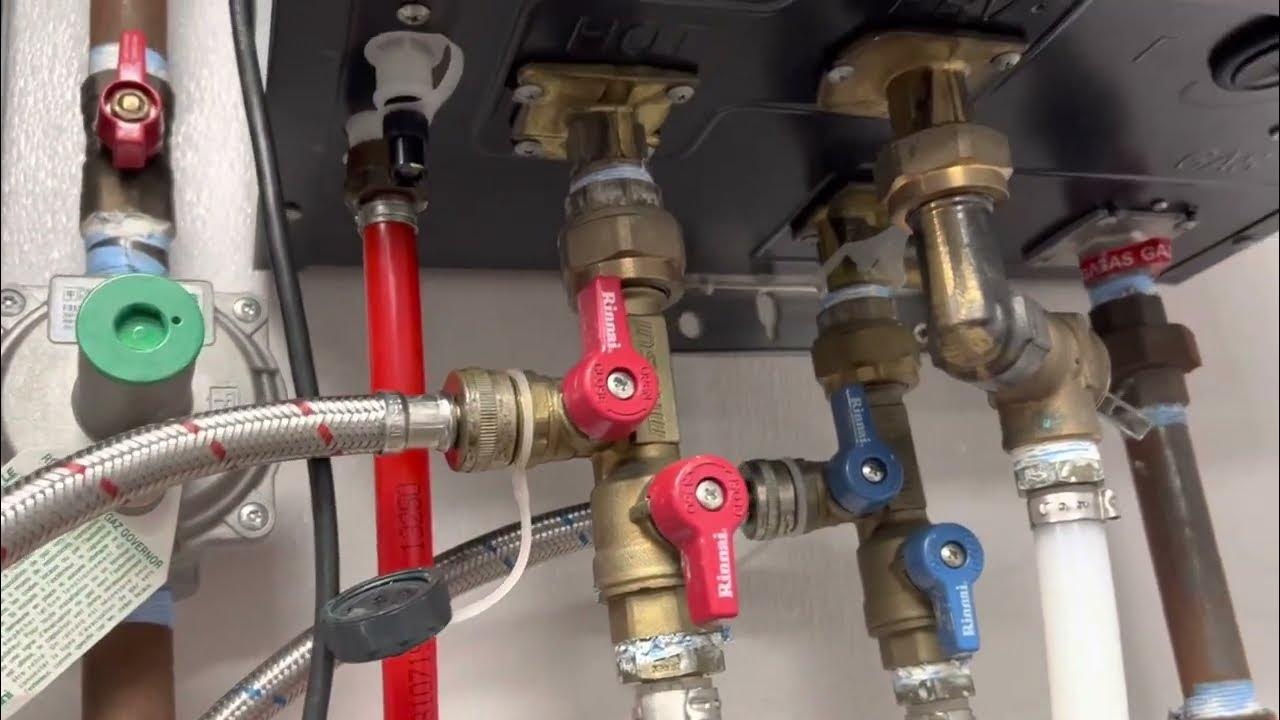 Rinnai tankless water heater flush YouTube
