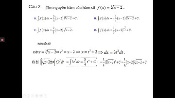 Ôn tâp tính nguyên hàm bằng phương pháp đổi biến số - Toán 12