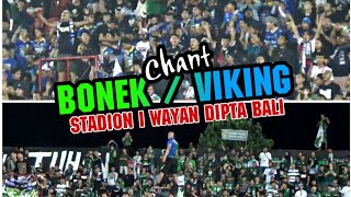 Begini saat Bonek dan Viking bertemu di Stadion Ini Wayan dipta Bali
