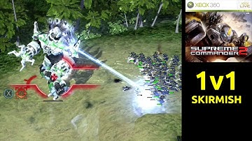 Supreme Commander 2 - Skirmish 1v1 (Hard Difficulty) - Xbox 360/Xbox Series X