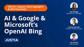 AI & Google & Microsoft Open AI Bing | SEO for Lawyers 2023 Highlights & 2024 Forecasts Part 3 of 4