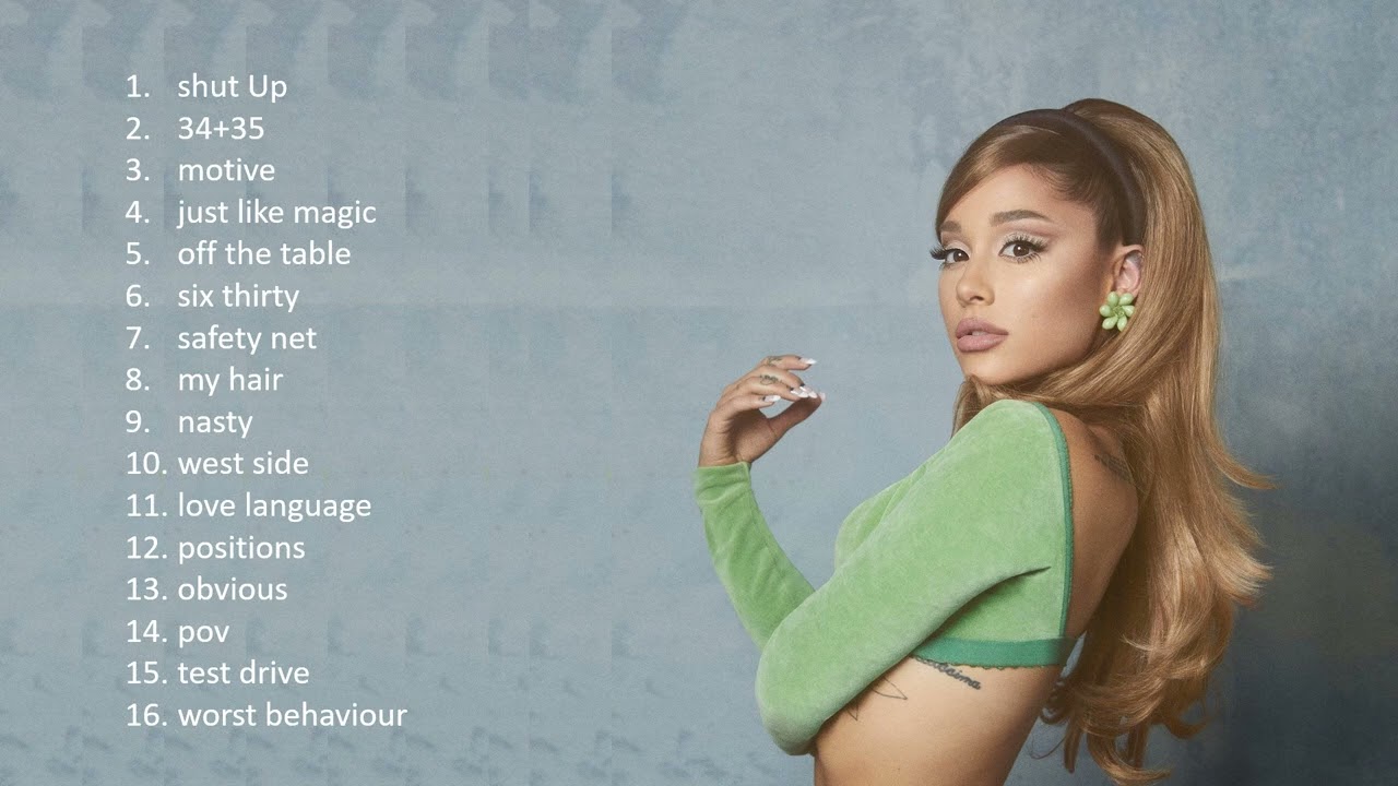 Positions Ariana Grande Full Album - YouTube