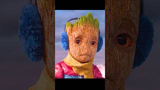 Groot built a robot snowman #video #groot #movie#marvel
