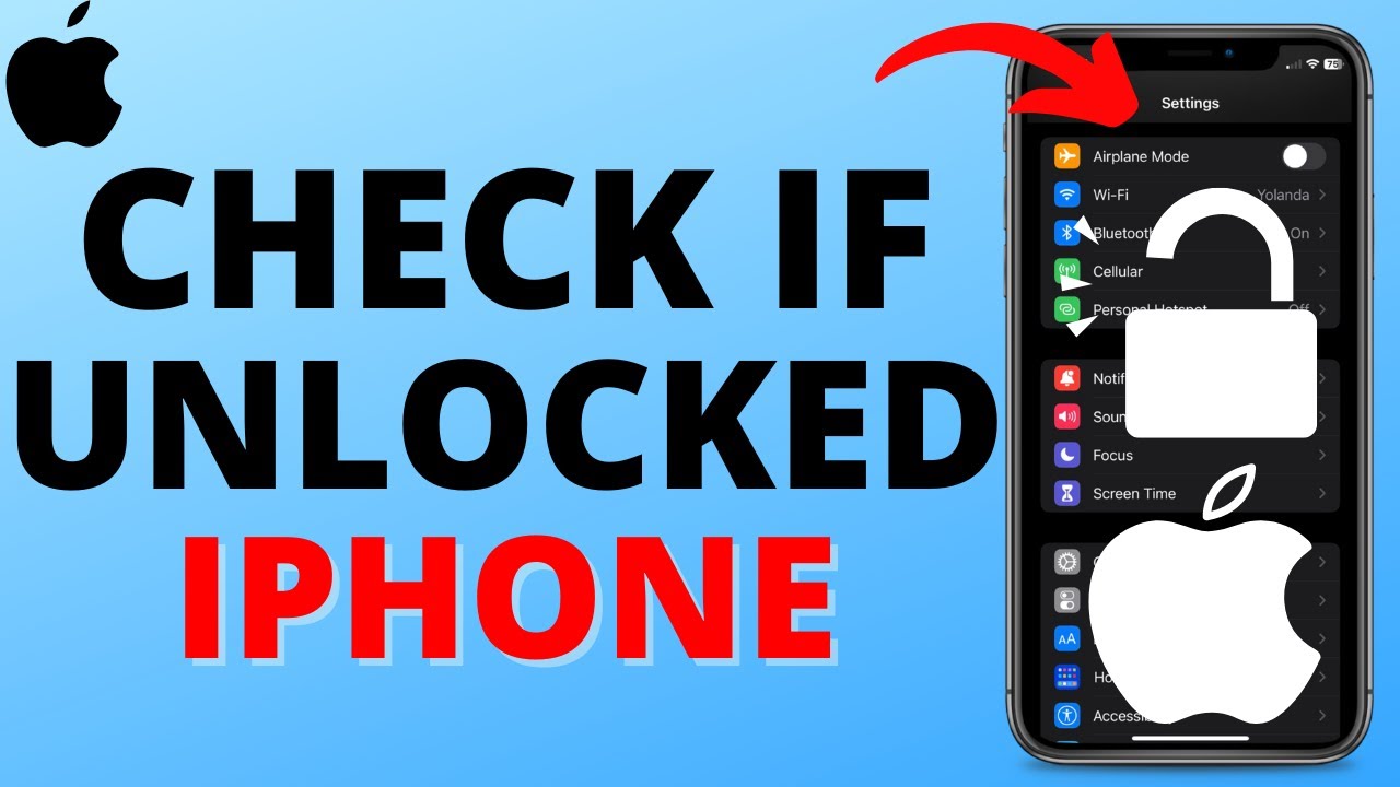 How to Check if an iPhone is Unlocked - Is My iPhone Unlocked? 