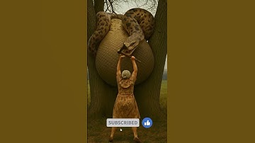 🚨 Unbelievable! Woman Rescues Cow from Giant Python| #animalrescue #SnakeAttack #CowRescue #pets