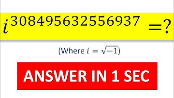 How to find any integer power of iota (i) in 1sec ?