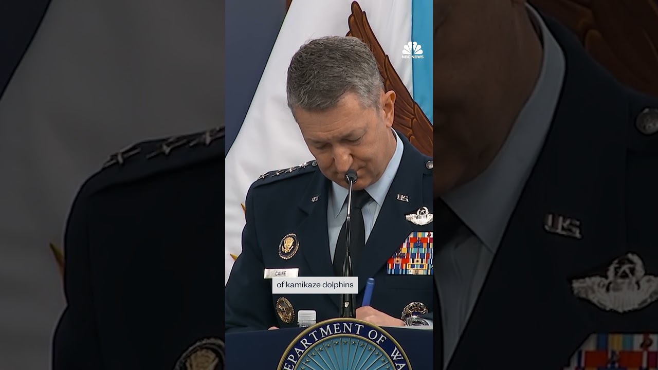 Sec. Hegseth and Gen. Caine respond to reports of ‘kamikaze dolphins’ in the strait