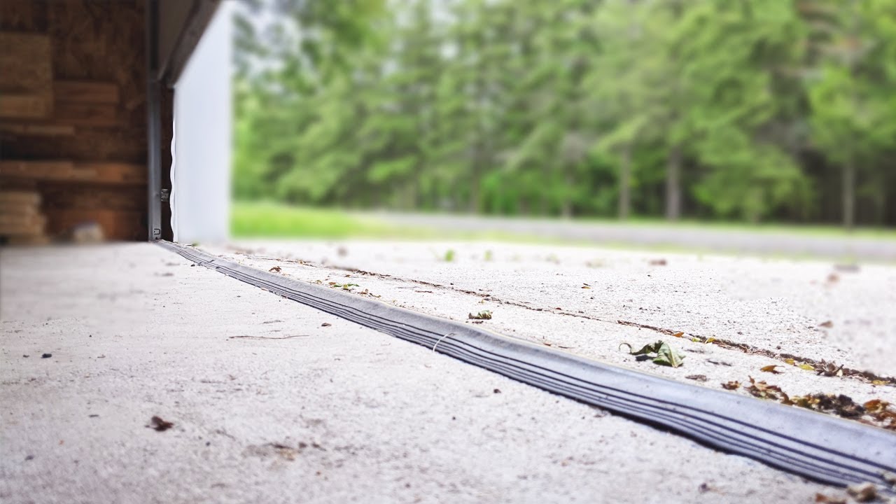 Stopping Garage Door Leak Easy & Cheap Fix YouTube