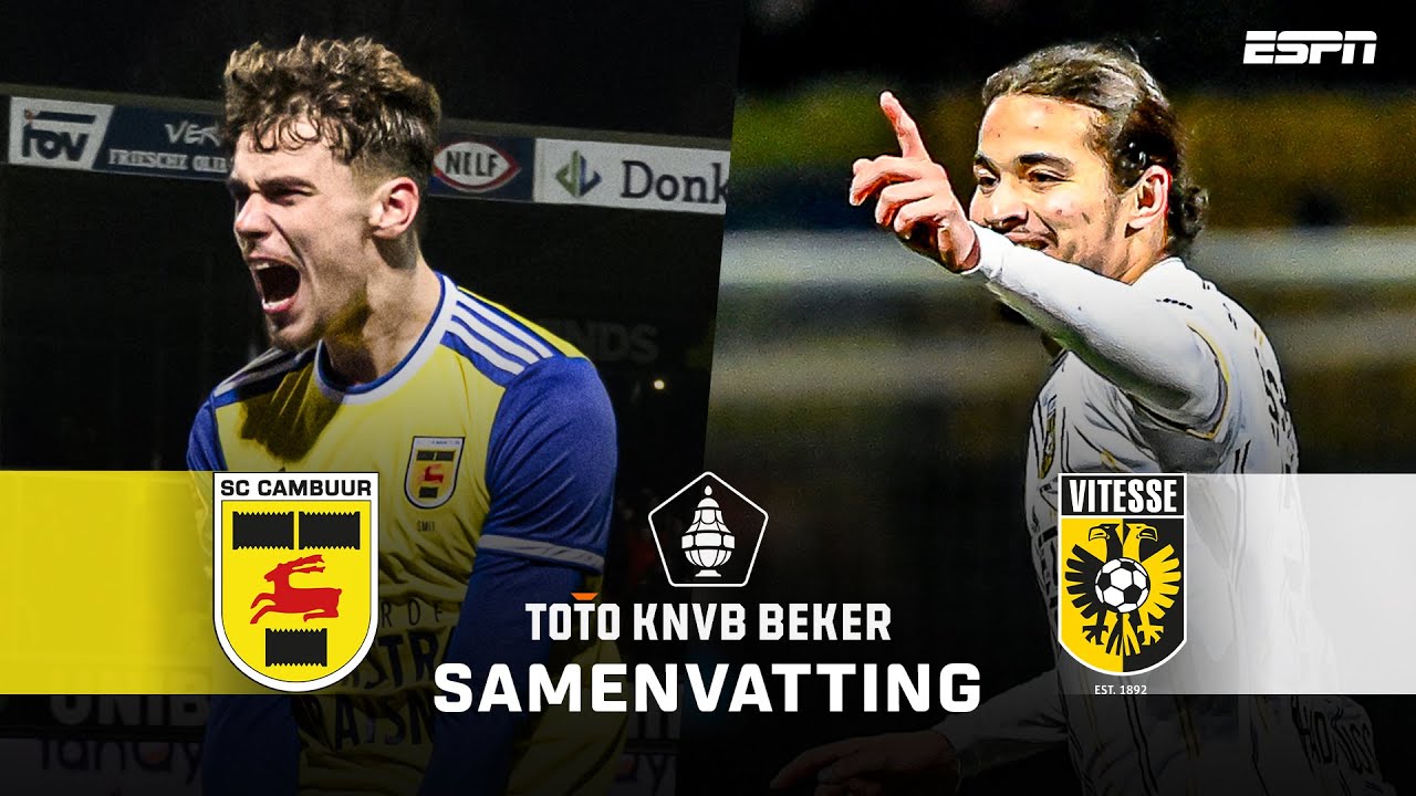 😱 DRIE GOALS in SLOTFASE van SPANNENDE KWARTFINALE! 🏆 | Samenvatting SC Cambuur - Vitesse