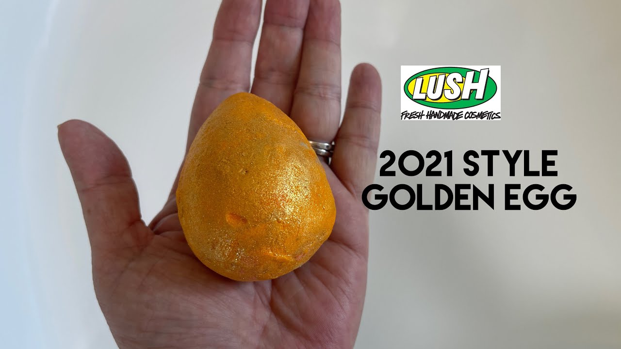 Lush 2021 Style Golden Egg bath bomb - YouTube