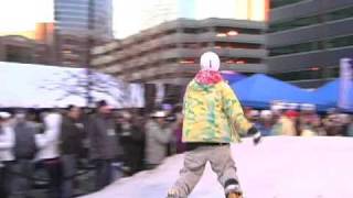 Downtown Winter Rail Jam in Grand Rapids