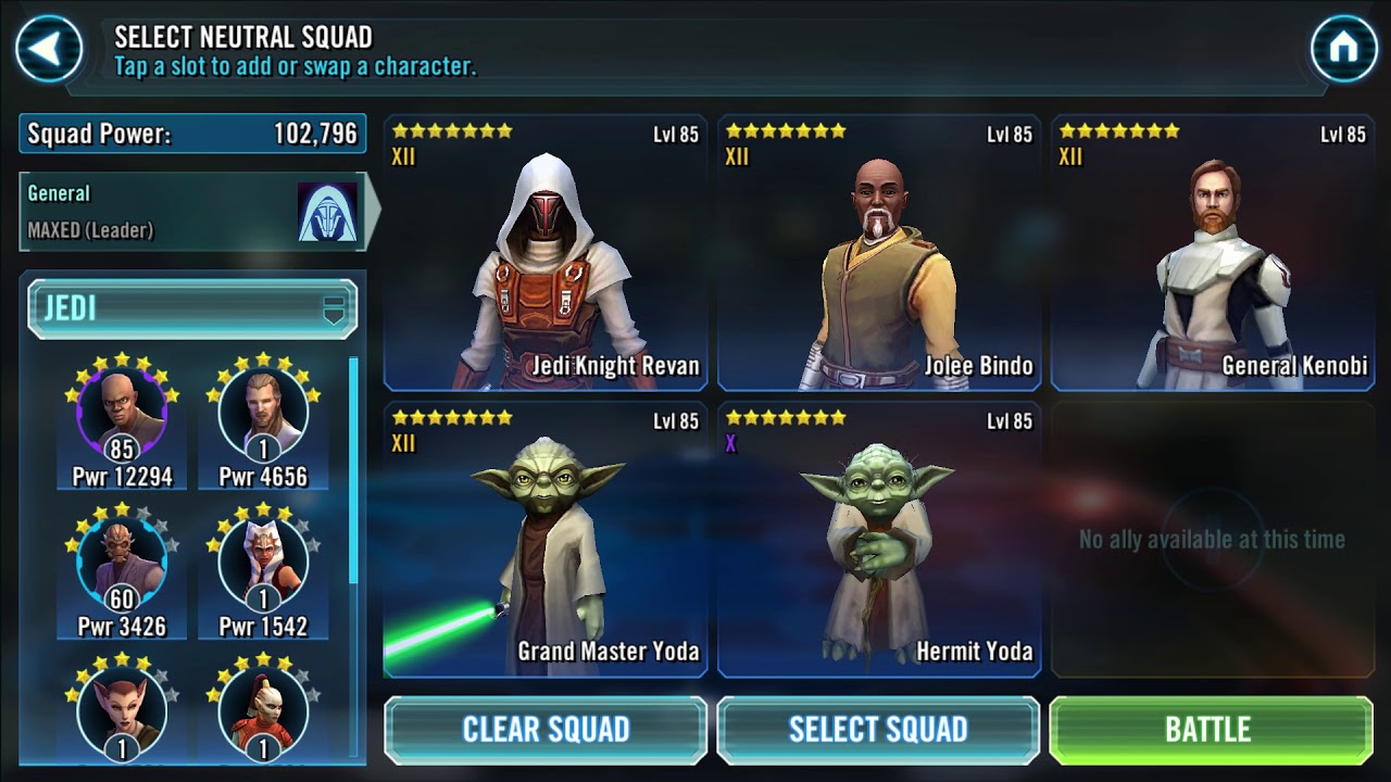 Увеличение увертывания swgoh