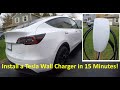 Installing a Tesla Wall Charger in 15 Minutes