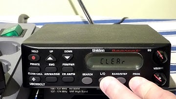 Uniden UBC355CLT - Resetting the Scanner