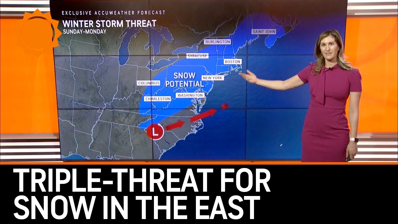 Triple Threat for Snow in the East