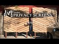 DIY Outdoor Privacy Screens