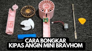 HOW TO DISASSEMBLE A BRAVHOM PORTABLE MINI FAN | HOW TO OPEN A MINI FAN screenshot 1