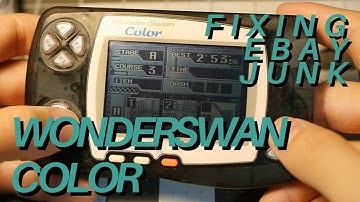 Fixing an Ebay "Junk," WonderSwan Color Using Multiple Methods.