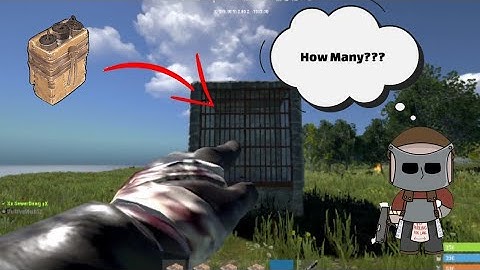 RUST: Satchels vs Prison Cell Wall (Console Edition)