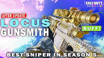 BEST SNIPER! LOCUS GUNSMITH (fast ads!) AFTER UPDATE | Call Of Duty: Mobile