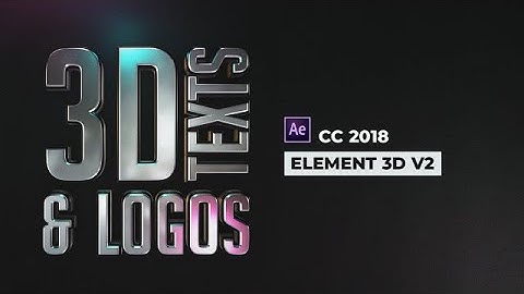 Stylish 3D Texts And Logos After Effects Templates