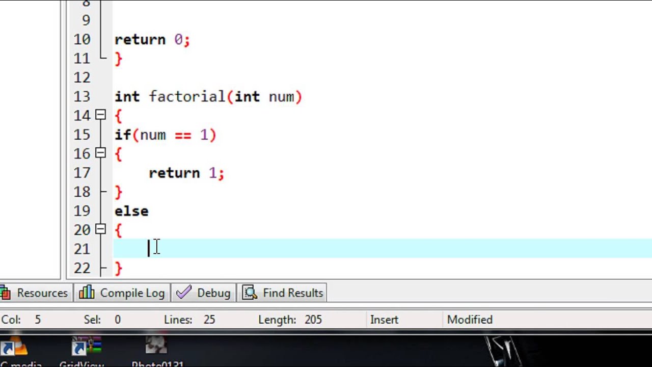 Factorial Program In C Factorial Program Using Recursion In C | Hot Sex ...