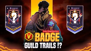 V Badge guild trails | Krazy on live | FREE FIRE LIVE TELUGU