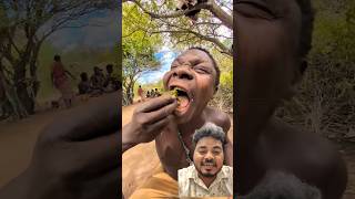 Suku Adivasi Afrika menikmati makanan tradisional bersama istri #afrika #lucu #makanan