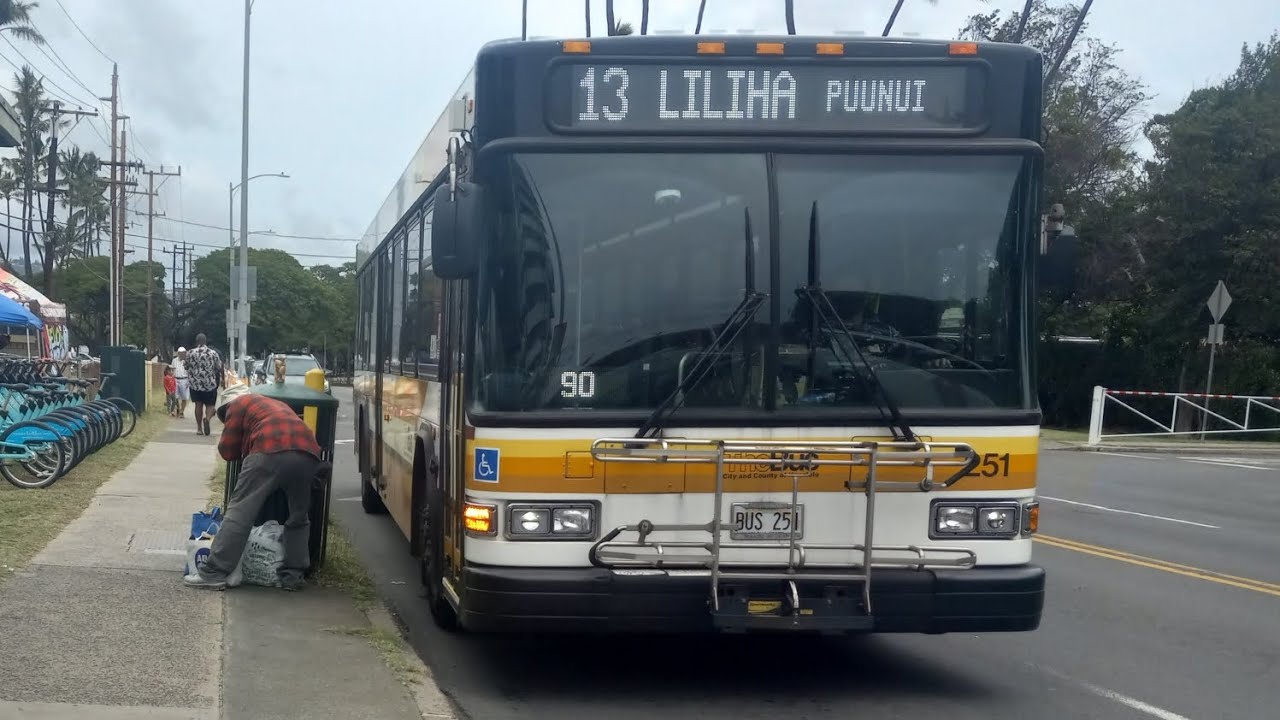 TheBus Honolulu HI Route 13 Liliha Puunui Bus 251 2012 Gillig 40 thebus-honolulu-hi-route-13-liliha-puunui-bus-251-2012-gillig-40