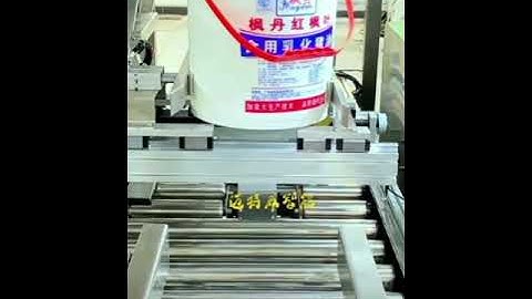 Automatic bagging machine for bucket packing.