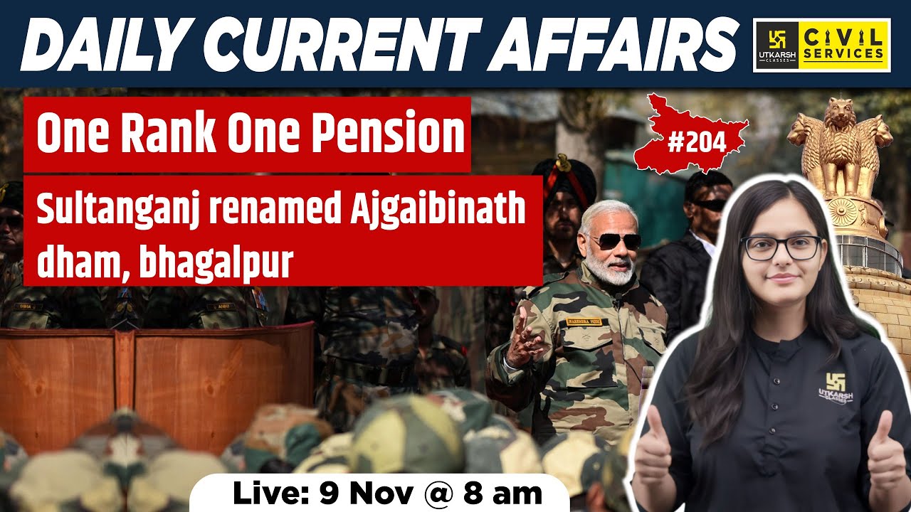 09 November 2024 | 70th BPSC Current Affairs 2024 | Daily Current ...