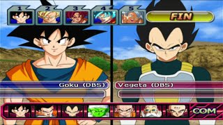 TEAM GOKU VS TEAM VEGETA - DRAGON BALL Z BUDOKAI TENKAICHI 3 MODS SUPER ISO CANON GAMEPLAY LATINO